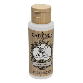 Barvy na textil Cadence Style Matt bílá, 59 ml